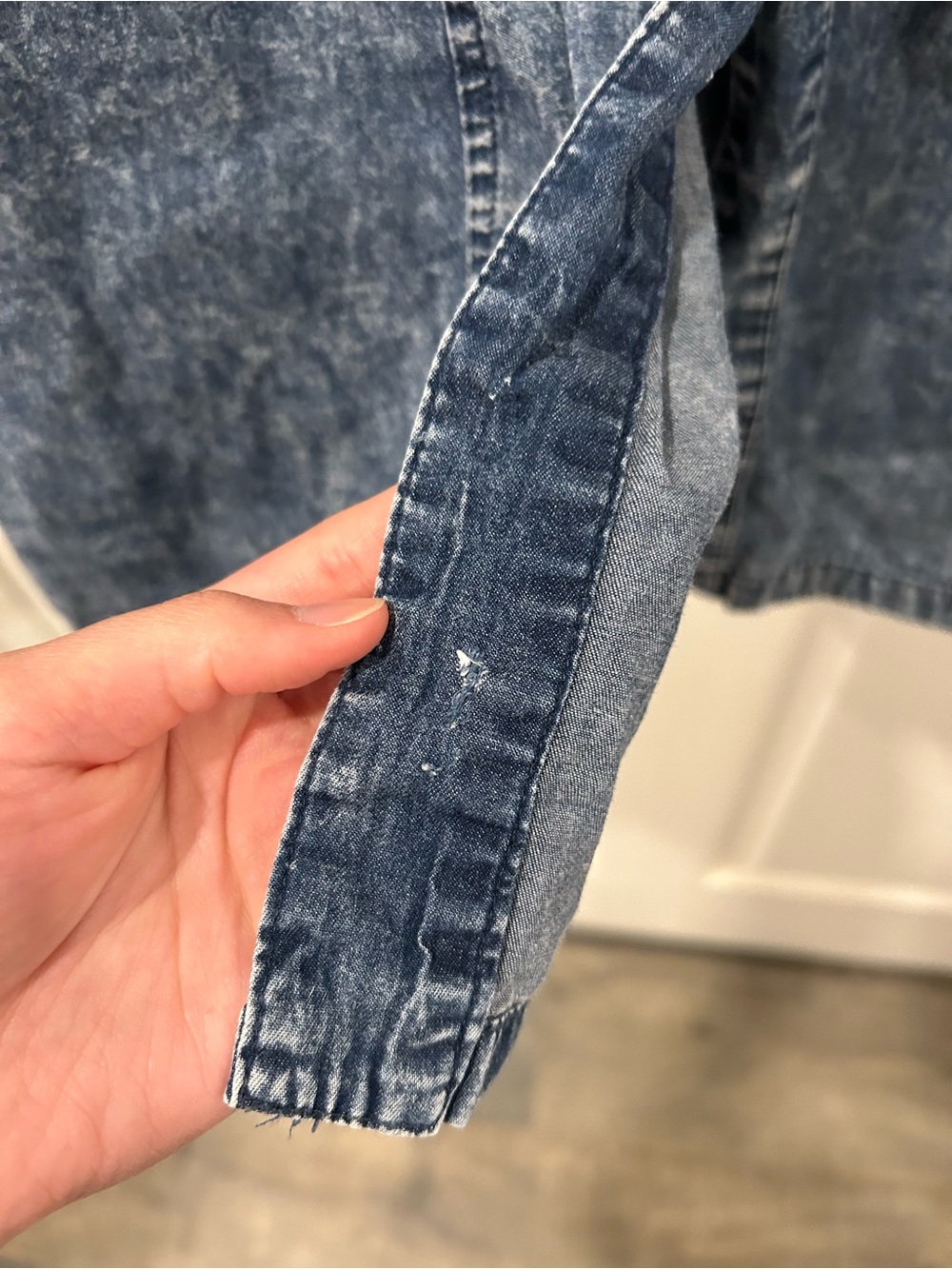 Who What Wear Washed Denim Midi Dress Size XS - Picture 8 of 8